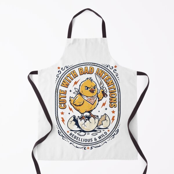 Item preview, Cute With Bad Intentions Chick – Funny Dark Humor Cartoon Bird Design designed and sold by MoodFit2026.
