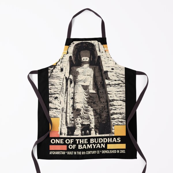 Item preview, Bamiyan Buddha Afghanistan - Destroyed Ancient Colossus | Duotone Risograph Art designed and sold by WAUZ.