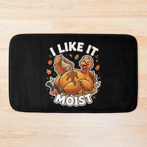 Item preview, I Like It Moist – Funny Thanksgiving Turkey with Gravy  Cartoon Holiday Humor Design designed and sold by Cree8if.
