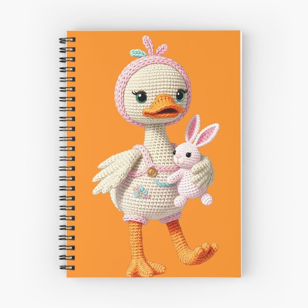 Item preview, Handmade Goose Plush Cute Amigurumi Rabbit Baby Toy Forest Friend designed and sold by Jokerstyle.