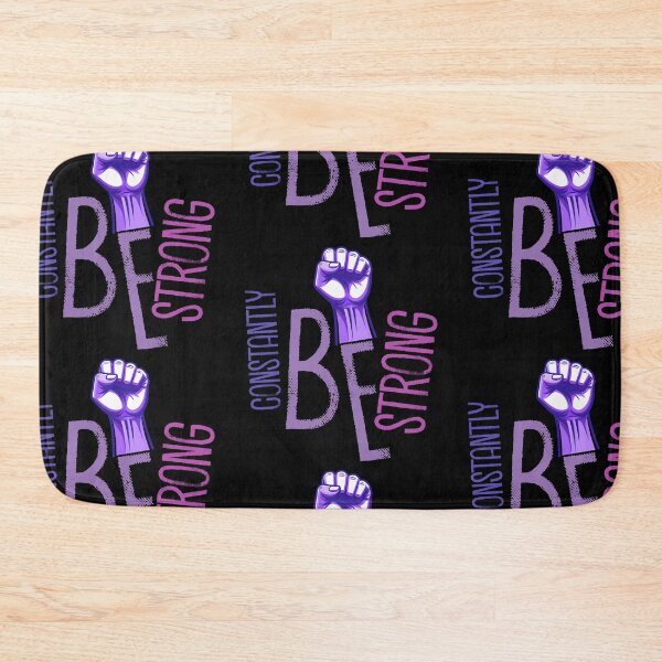 Item preview, Be Constantly Strong – Purple Power Fist Motivational Typography Design designed and sold by ironpalette.