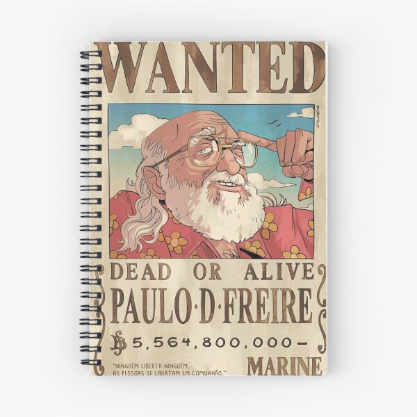 Item preview, Paulo Freire Wanted Poster – One Piece Style Anime Education Philosophy designed and sold by VictorPrimo.