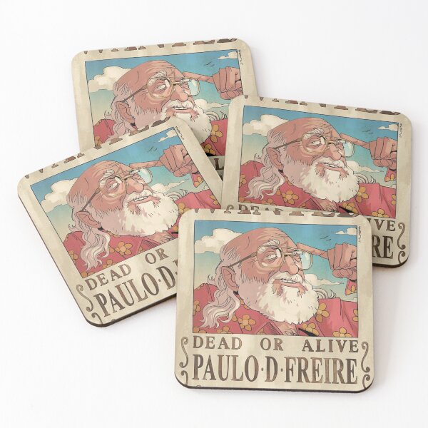 Item preview, Paulo Freire Wanted Poster – One Piece Style Anime Education Philosophy designed and sold by VictorPrimo.