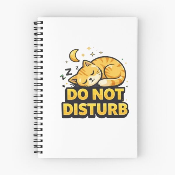 Item preview, Cute Sleeping Cat Do Not Disturb Kawaii Aesthetic Sticker designed and sold by Shopchid.