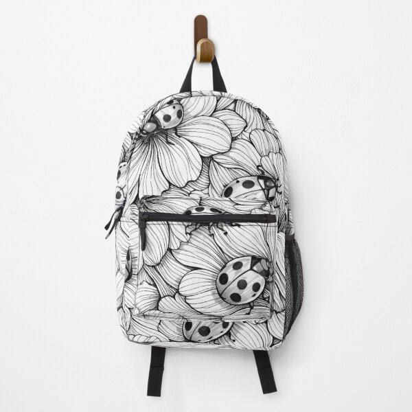 Item preview, Flourish Stripped Ladybugs Petals Seamless Pattern designed and sold by scicilysimonee.