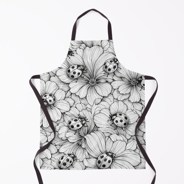 Item preview, Flourish Stripped Ladybugs Petals Seamless Pattern designed and sold by scicilysimonee.