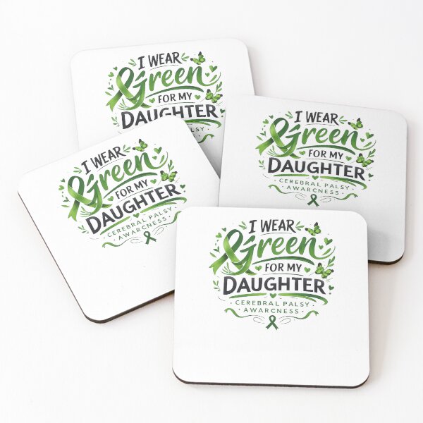 Item preview, I Wear Green for My Daughter Cerebral Palsy Awareness T-Shirt, Cerebral Palsy Awareness Gift, Disability Awareness Mom Graphic Tee designed and sold by HB ART.