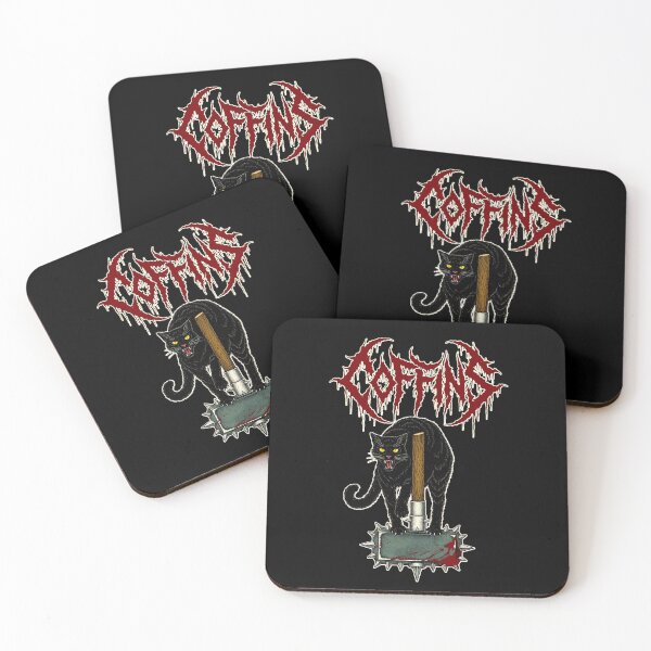 Item preview, Black Cat Madness - Heavy Metal Animal Weapons designed and sold by CoffinsArt.