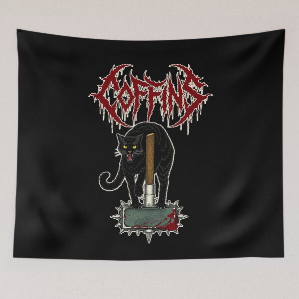 Item preview, Black Cat Madness - Heavy Metal Animal Weapons designed and sold by CoffinsArt.