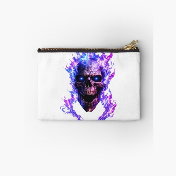 Item preview, Ultimate Blue Flame Skull - Neon Fire Spirit Art designed and sold by j0mj0ma.