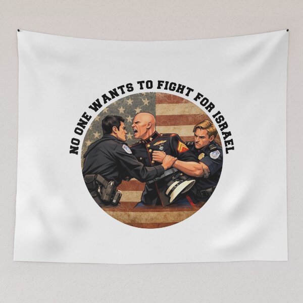 Item preview, No One Wants To Fight For Israel, Anti War Protester Marine Brian McGinnis designed and sold by graphic-genie.