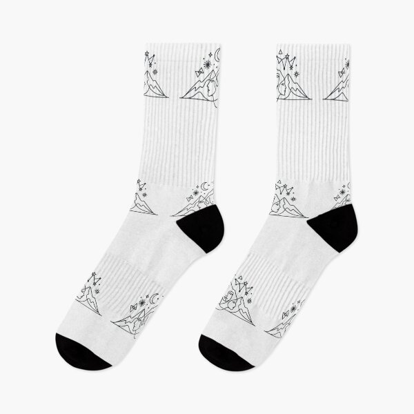 Item preview, Minimalist Mountain Soul – One Line Art Faces & Peaks Boho Design designed and sold by Wear Sculpt.