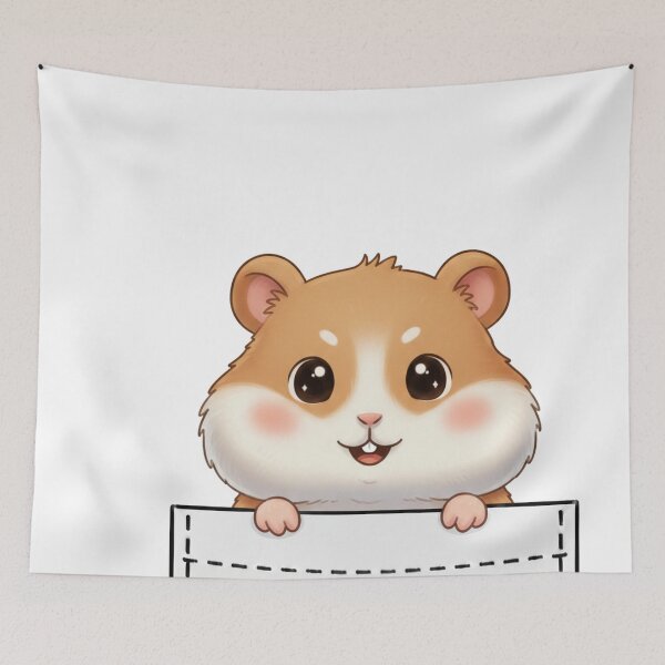 Item preview, Cute Pocket Hamster designed and sold by  Side Quest Studio.