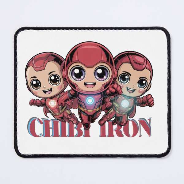 Item preview, Cute Chibi Red Armor Hero Trio – Kawaii Futuristic Superhero Cartoon designed and sold by Dospart.