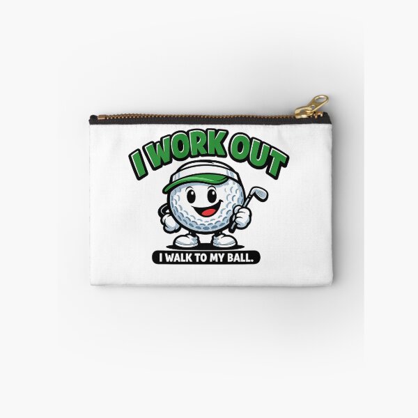 Item preview, I Work Out I Walk to My Ball – Funny Golf Cartoon Mascot T-Shirt Design designed and sold by edman765.