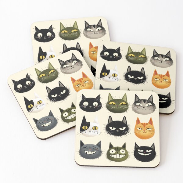Item preview, Cheeky Cats designed and sold by bubblyrainbow.
