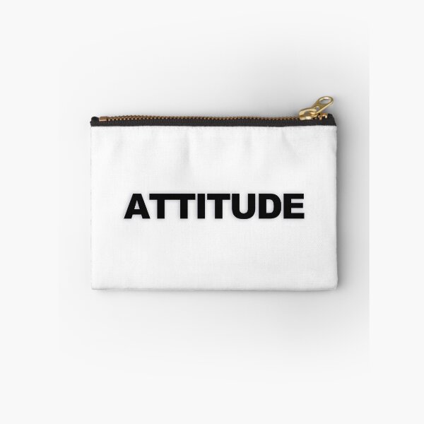 Item preview, ATTITUDE — Black Minimal Bold Type Statement designed and sold by WORDPAUSE.