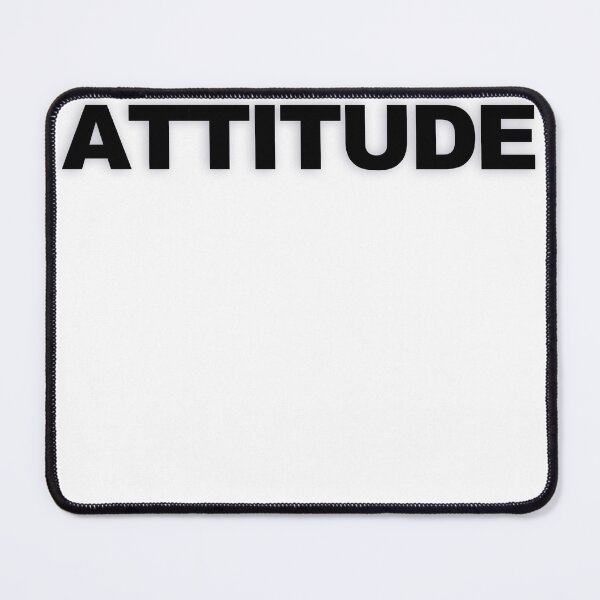 Item preview, ATTITUDE — Black Minimal Bold Type Statement designed and sold by WORDPAUSE.
