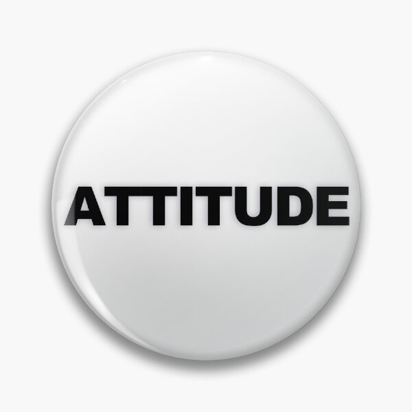 Item preview, ATTITUDE — Black Minimal Bold Type Statement designed and sold by WORDPAUSE.