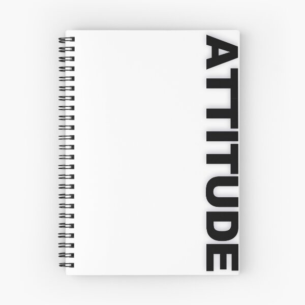 Item preview, ATTITUDE — Black Minimal Bold Type Statement designed and sold by WORDPAUSE.