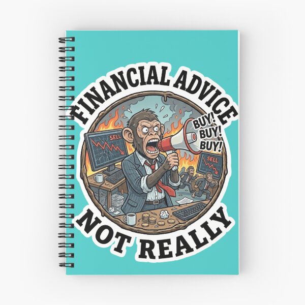 Item preview, Financial Advice Not Really Panicking Trading Monkey Sticker designed and sold by Bug by Design.