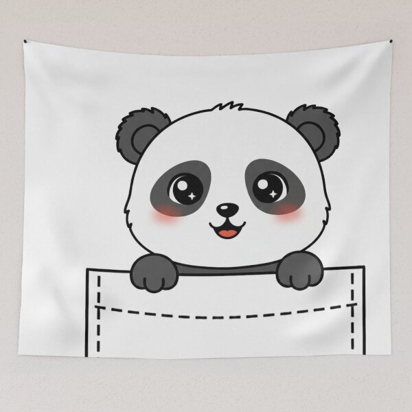 Item preview, Cute Pocket Panda designed and sold by  Side Quest Studio.