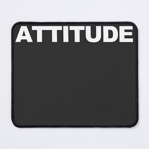 Item preview, ATTITUDE — White Minimal Bold Type Statement designed and sold by WORDPAUSE.