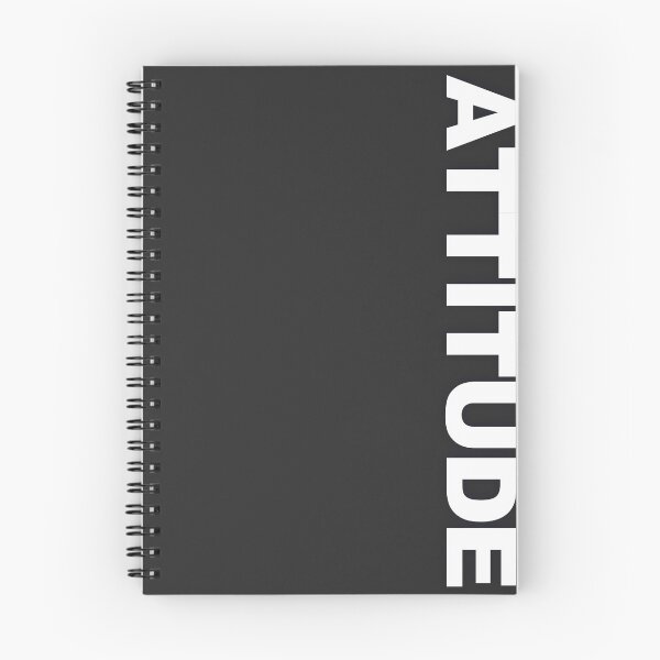 Item preview, ATTITUDE — White Minimal Bold Type Statement designed and sold by WORDPAUSE.