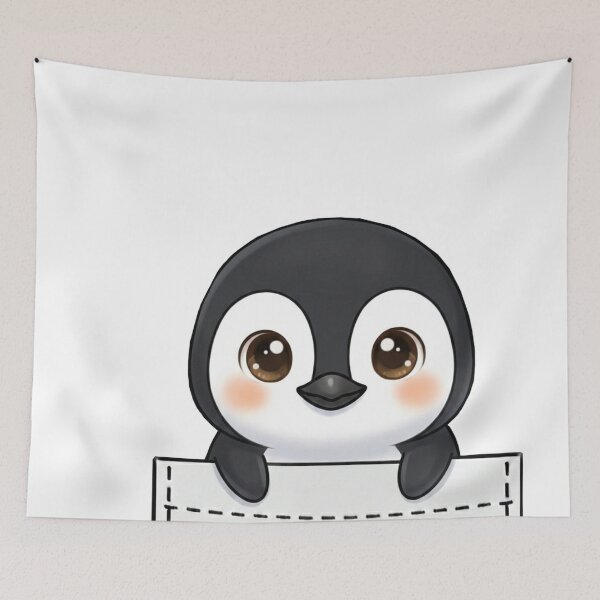 Item preview, Cute Pocket Penguin designed and sold by  Side Quest Studio.