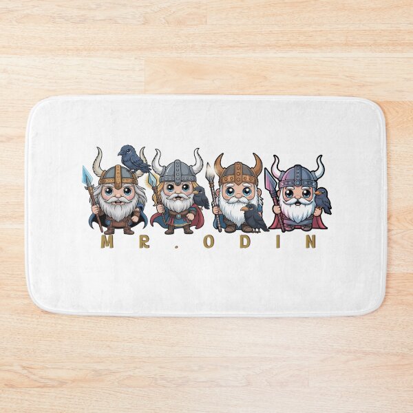 Item preview, Cute Chibi Viking God Odin With Ravens – Kawaii Norse Mythology Warrior designed and sold by Dospart.