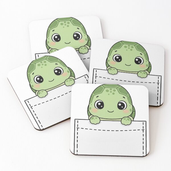 Item preview, Cute Pocket Turtle designed and sold by  Side Quest Studio.