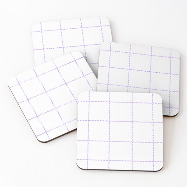 Item preview, Wave squares, cute pattern -violet and white- designed and sold by Houst-cn.