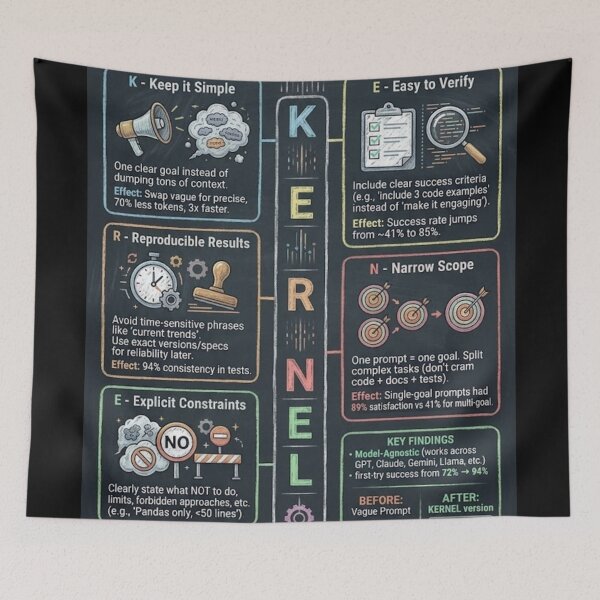 Item preview, The Kernel Poster for AI vibe coding  designed and sold by mcdis25.