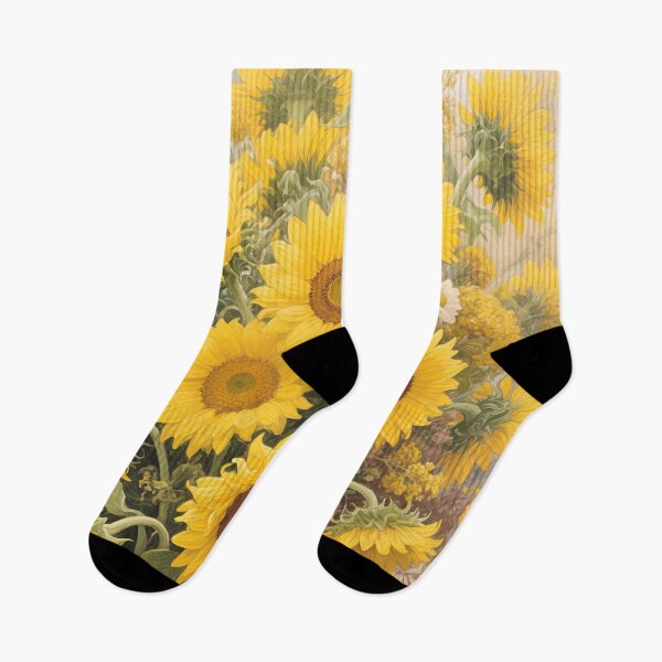 Item preview, Sunflower Bouquet Watercolor | August Birth Flower Botanical Floral Art  designed and sold by Debbie Schulte.