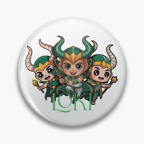 Item preview, Cute Chibi Trickster God Loki – Kawaii Norse Mythology Character designed and sold by Dospart.