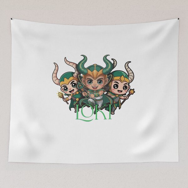 Item preview, Cute Chibi Trickster God Loki – Kawaii Norse Mythology Character designed and sold by Dospart.