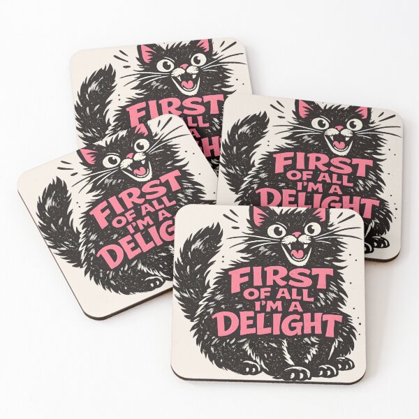 Item preview, First Of All I'm A Delight Cat Lover Feline Humor designed and sold by Retro Rascals Co..