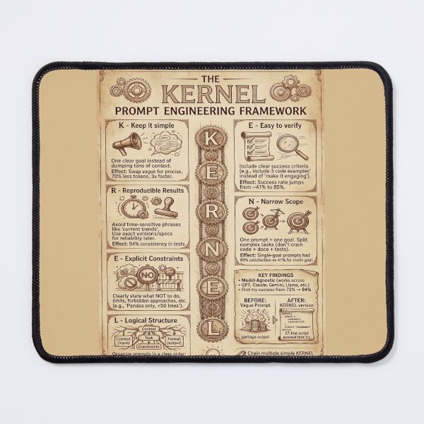 Item preview, The KERNEL Prompt Engineering Framework for AI designed and sold by mcdis25.