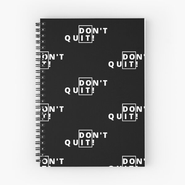 Item preview, Don't Quit Motivational Typography Design designed and sold by FloraMyst.