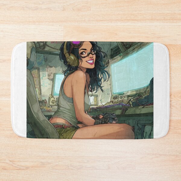 Item preview, gaming girl cyberpunk style designed and sold by lssquare.