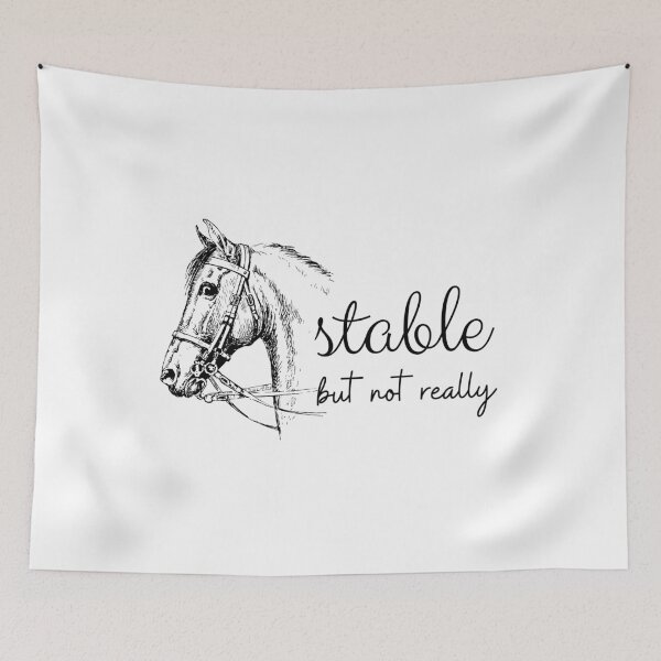 Item preview, Stable But Not Really Funny Horse Girl Barn Life designed and sold by faridman.
