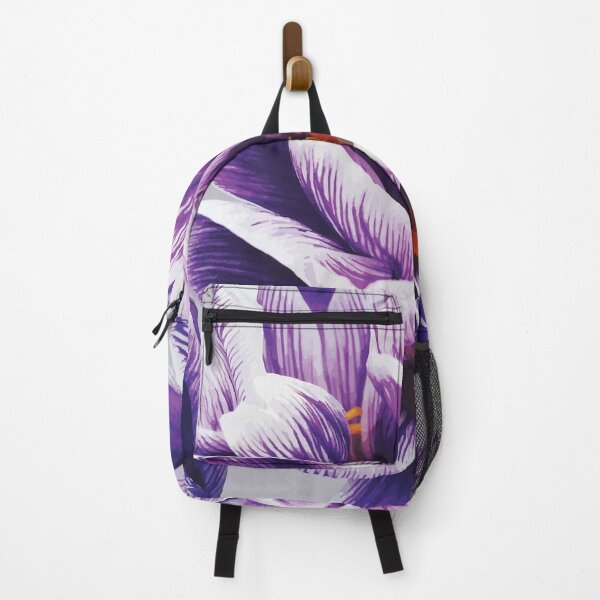 Item preview, Purple Crocus Flowers on Light Background designed and sold by Arturo Daniel Garcia Palomo.