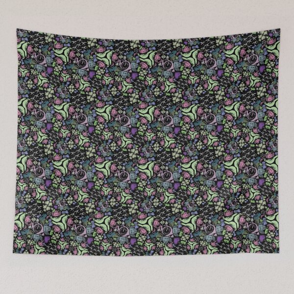 Item preview, Travel Snapshots Scatter 2 Brights on Black designed and sold by Digitalmyth's Designs.