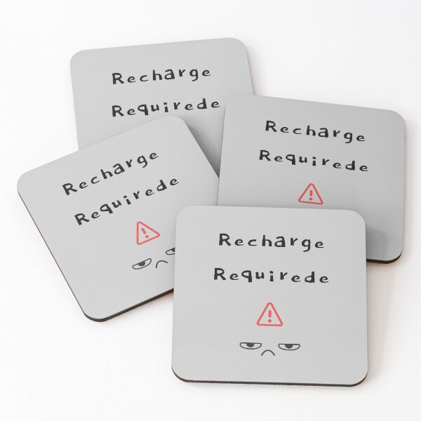 Item preview, Recharge Required – Burnout Illustration designed and sold by mintmono-studio.