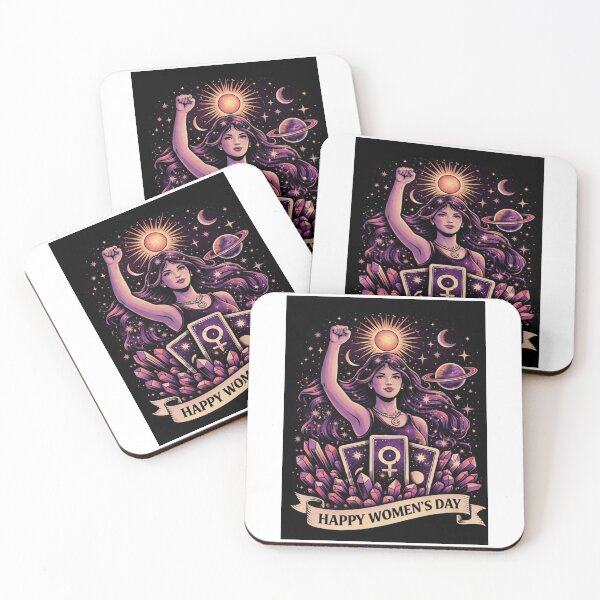 Item preview, Happy Women’s Day – Cosmic Feminine Power Design designed and sold by Aura.Creative.
