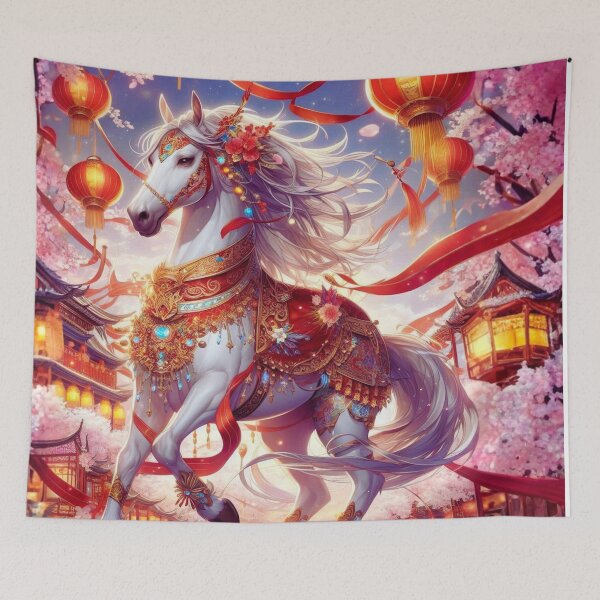 Item preview, Lunar New Year White Horse - Celestial Lantern Festival designed and sold by Nubesss.
