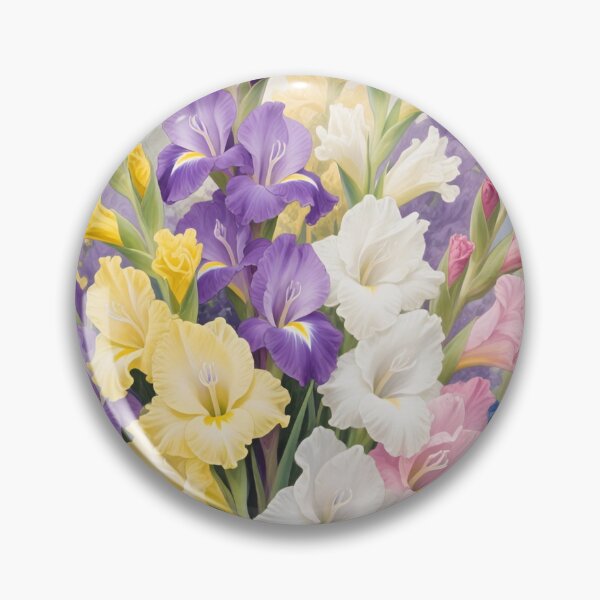 Item preview, Gladiolus Bouquet Watercolor | August Birth Flower Botanical Floral Art designed and sold by Debbie Schulte.