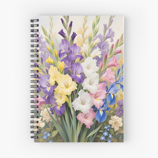 Item preview, Gladiolus Bouquet Watercolor | August Birth Flower Botanical Floral Art designed and sold by Debbie Schulte.