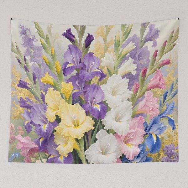 Item preview, Gladiolus Bouquet Watercolor | August Birth Flower Botanical Floral Art designed and sold by Debbie Schulte.