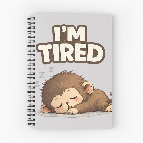 Item preview, Cute I'm Tired Sleeping Monkey Funny Meme designed and sold by PlynGraphics.